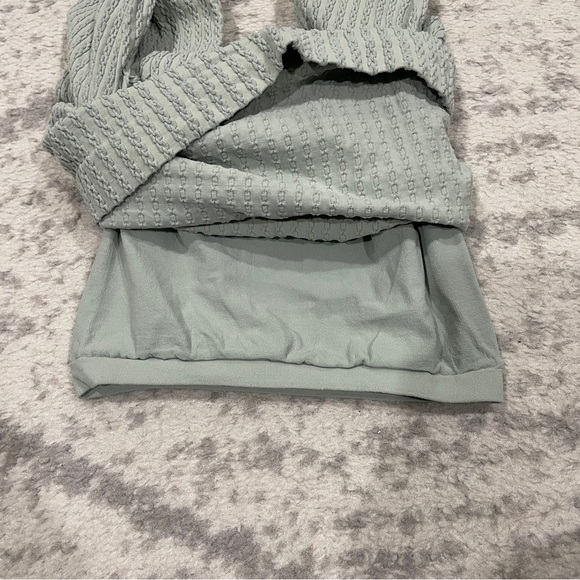 Free People Green Textured Long Sleeve Shirt - Picture 5 of 9
